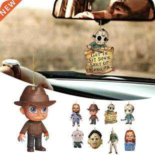 DIY Horror Movie Drop Ornament For Decoration Car Rearview M