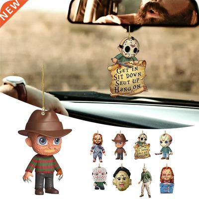 DIY Horror Movie Drop Ornament For Decoration Car Rearview M