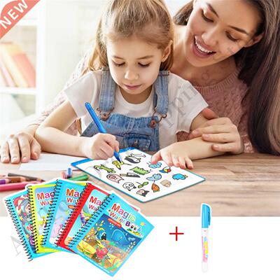 Magic Water Drawing Book Montessori Toys Magical Coloring Bo