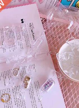 5/10/15Pcs Mini Small Plastic Transparent Candy Shaped Box