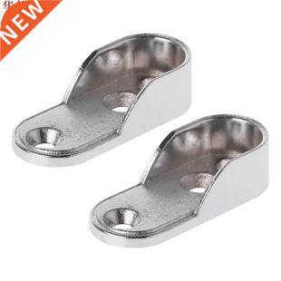 2pcs Wardrobe Clothes Tube Support Closet Rod Pole End Brack