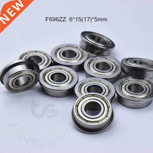 Flange 10pcs F696ZZ 6*15(17)*5mm Free shipping chrome steel