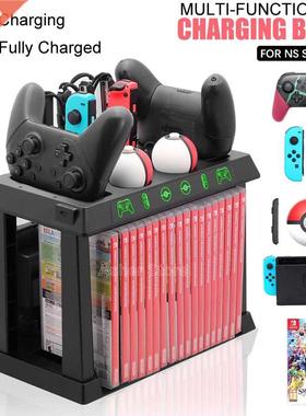 Nintend Switch Charging Dock Charger Storage Stand LED Indi