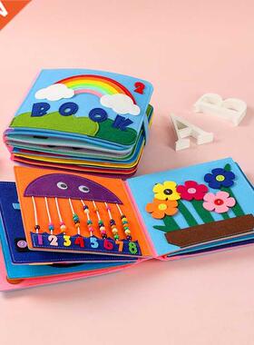 Montessori Cloth Book Baby Cloth D Toddlers Story Early Lea