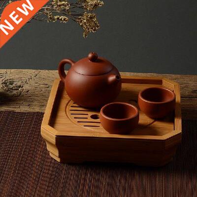 Tai Chi Tray Art Portable Bamboo tea tray Storage Type Tea