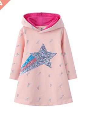 Jumping Meters 2022 New Arrival Star Beading Princess Girls