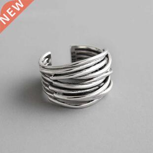 1PC Silver Color Vintage Layered Finger Rings For Women Bohe