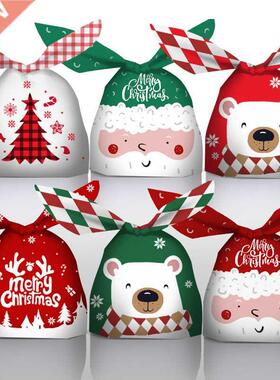 2022 Christmas rabbit ear plastic bag snack baking package s