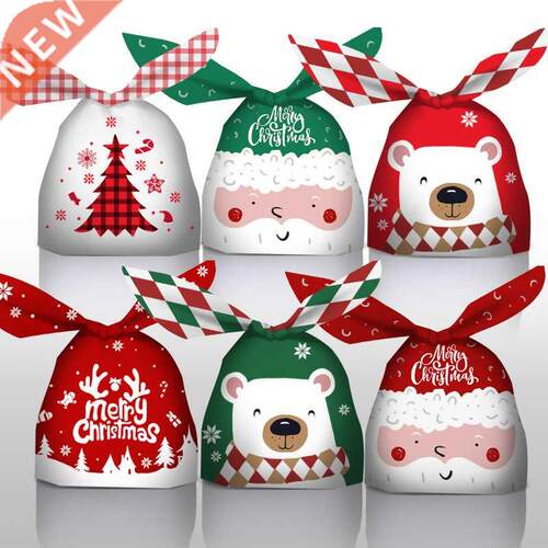 2022 Christmas rabbit ear plastic bag snack baking package s