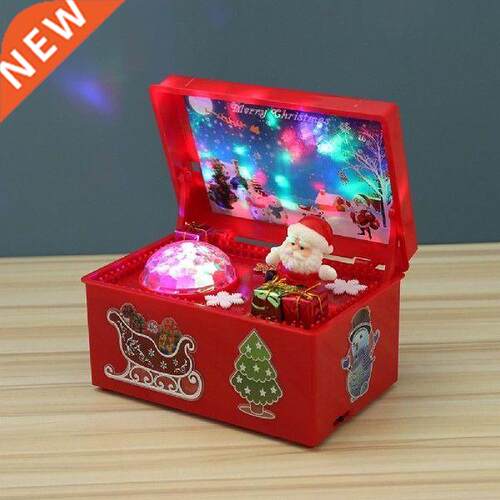 Christmas Style Music Box Beautiful Plastic Creative Santa