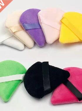 5Pcs Triangle Velvet Powder Puff Flours Mini Face Makeup