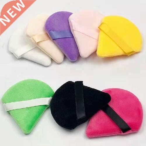 5Pcs Triangle Velvet Powder Puff Flours Mini Face Makeup