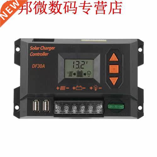 Zonnelader Controller PWM 30A 12 v 24 V Lcd-scherm Batterij
