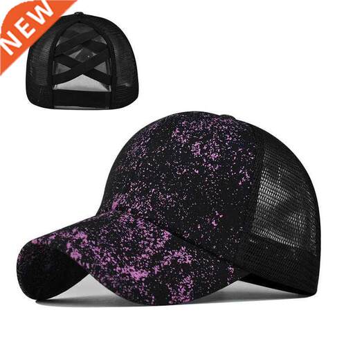 Women Color Printing Fashion Breathable tail Baseball Cap Ca