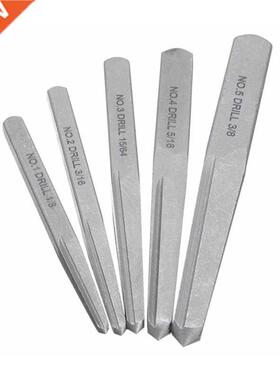 5 Pcs Broken Damaged Bolt Easy Out Removal Tool Square Type
