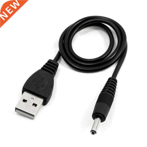 3.5mm x 1.3mm Black USB Cable Lead Charger Cord Power Supply