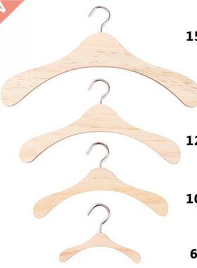 10pcs 6cm/15cm Wooden Mini Doll Clothes Hanger Storage Rack