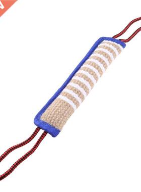 Durable Dog Bite Tug Toy with 2 Strong Handles Interactive L