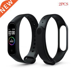 2 Pieces Replacement Strap for Xiaomi Mi 3 TPU Wristband Sma
