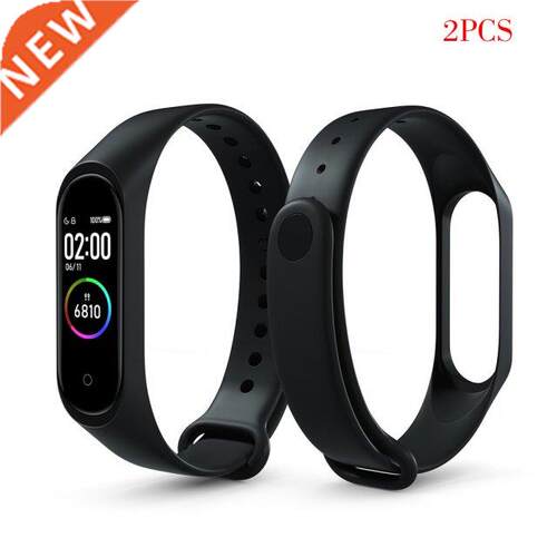 2 Pieces Replacement Strap for Xiaomi Mi 3 TPU Wristband Sma