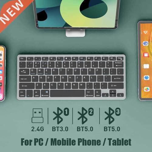 Bluetooth 5.0 & 2.4G Wireless Keyboard and Mouse Combo M