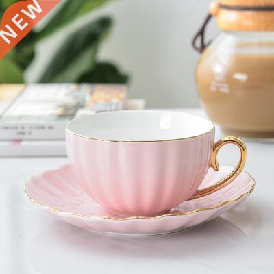 Pink Cute Creative Porcelain Cup and Saucer Ceramics Simple