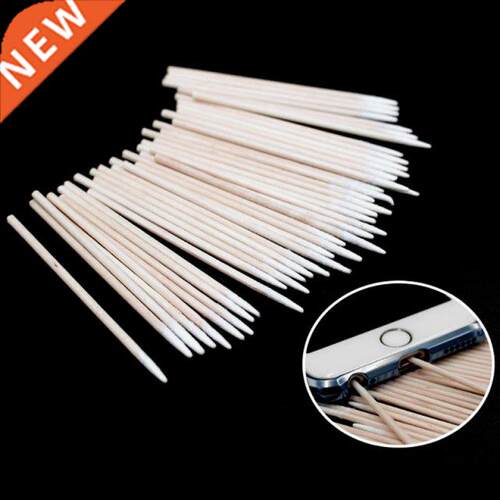 100Pcs/Pack 7cm Double Head Cotton Disposable Stick Clean To
