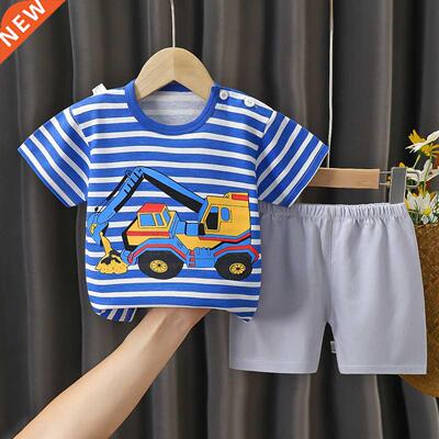 Summer Infant Newborn Baby Boy Clothes Children Clothing Set