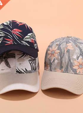 New Baseball Cap Women Flower Embroidery Sun Hats Spring Sum
