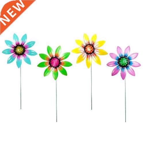 3D Garden Suower Decorative Stakes Art Colorful Look