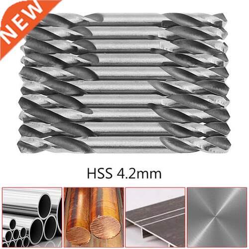 10Pcs/Set 4.2mm HSS Double Ended Spiral Torsion Drill Tools