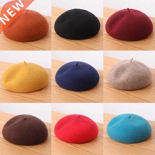 Elegant Women Girl Beret French Artist Warm Wool Winter Bean