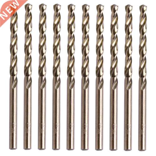 10Pcs 4mm M35 Round Shank HSS-Co Cobalt Twist Spiral Bit L15
