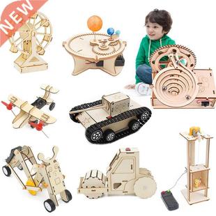Assembly Model Building Toys for Kids 3D Wooden Puzzle Mecha