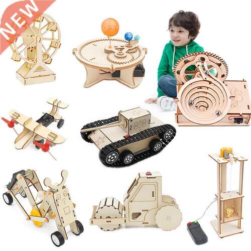 Assembly Model Building Toys for Kids 3D Wooden Puzzle Mecha