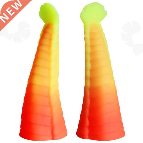 New Gradient Mixed Color Liquid Silicone Shrimp Tail Soft An