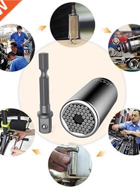 Universal Wrench Tools Set Socket Adapter with Power Drill A