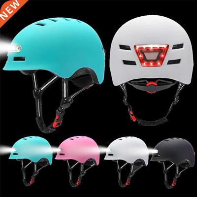Bike Helmet with 3-Mode Alert Lights Headlamp Safe,