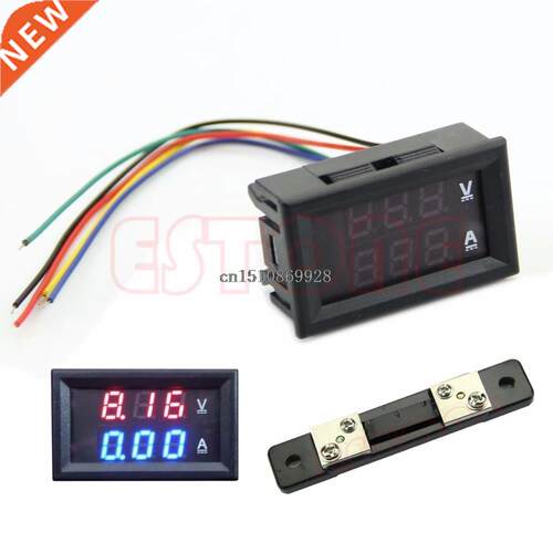 Volt Meter Dual LED Digital Voltmeter Ammeter Amp Volt Meter