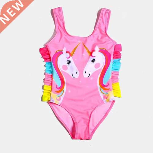 New unicorn girls swimsuits beautiful girls one-piece swimsu