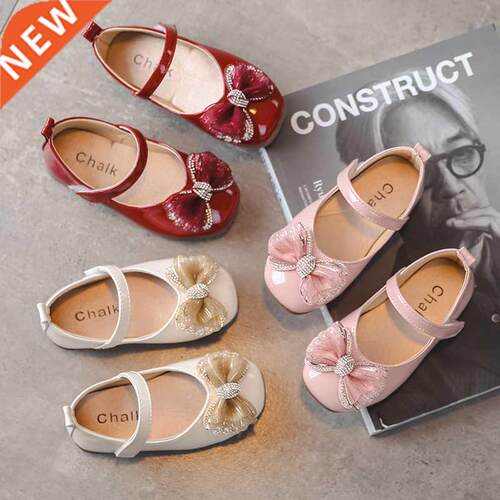 Baby Girls Leather Shoes for Birthday Party Wedding Soft Pat