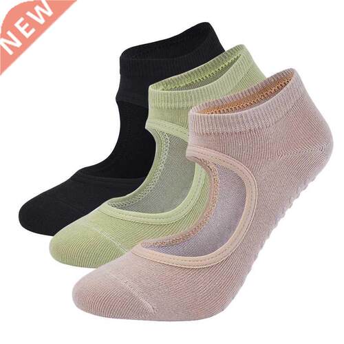 Women High Quality Pilates Socks Anti-Slip Breathable Backle
