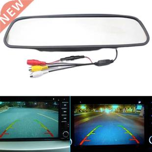 Car 4.3 Inch Rearview Mirror Car Monitor Waterproof Camera