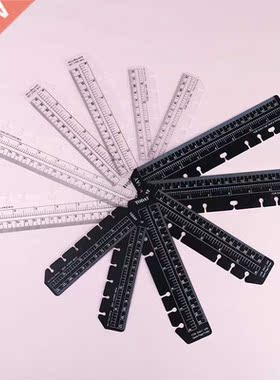 2pcs/lot 6 Holes Ruler For Binder Planner Notebooks Office S