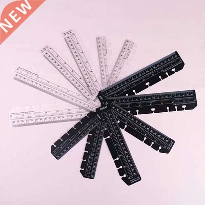 2pcs/lot 6 Holes Ruler For Binder Planner Notebooks Office S