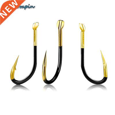 10pcs/lot High Quality Fishhooks Barbed Colored Tungsten All