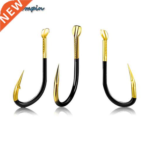 10pcs/lot High Quality Fishhooks Barbed Colored Tungsten All