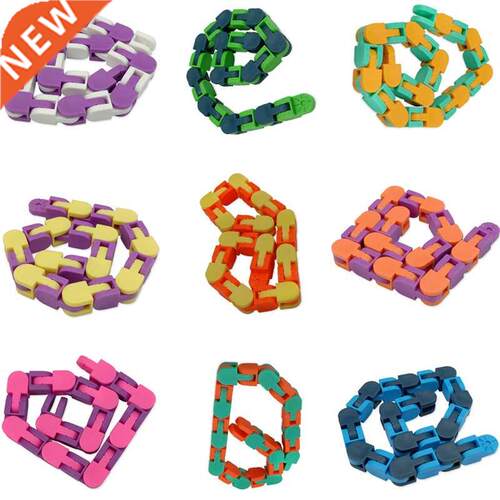 New 48 Knots Wacky Tracks Fidget Antistress Chain Toy For Ch