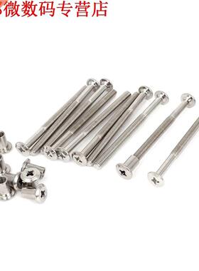 6mm x 80mm Kruis Verzonken Schroef Bouten Vat Noten 10 sets