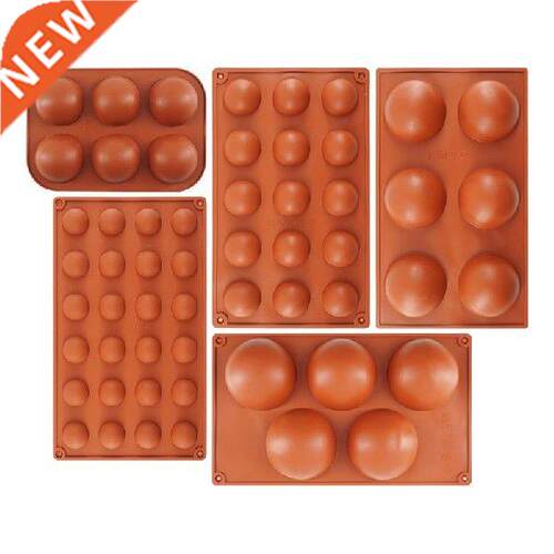 3D Ball Round Half Sphere Silicone Molds for  Baking
